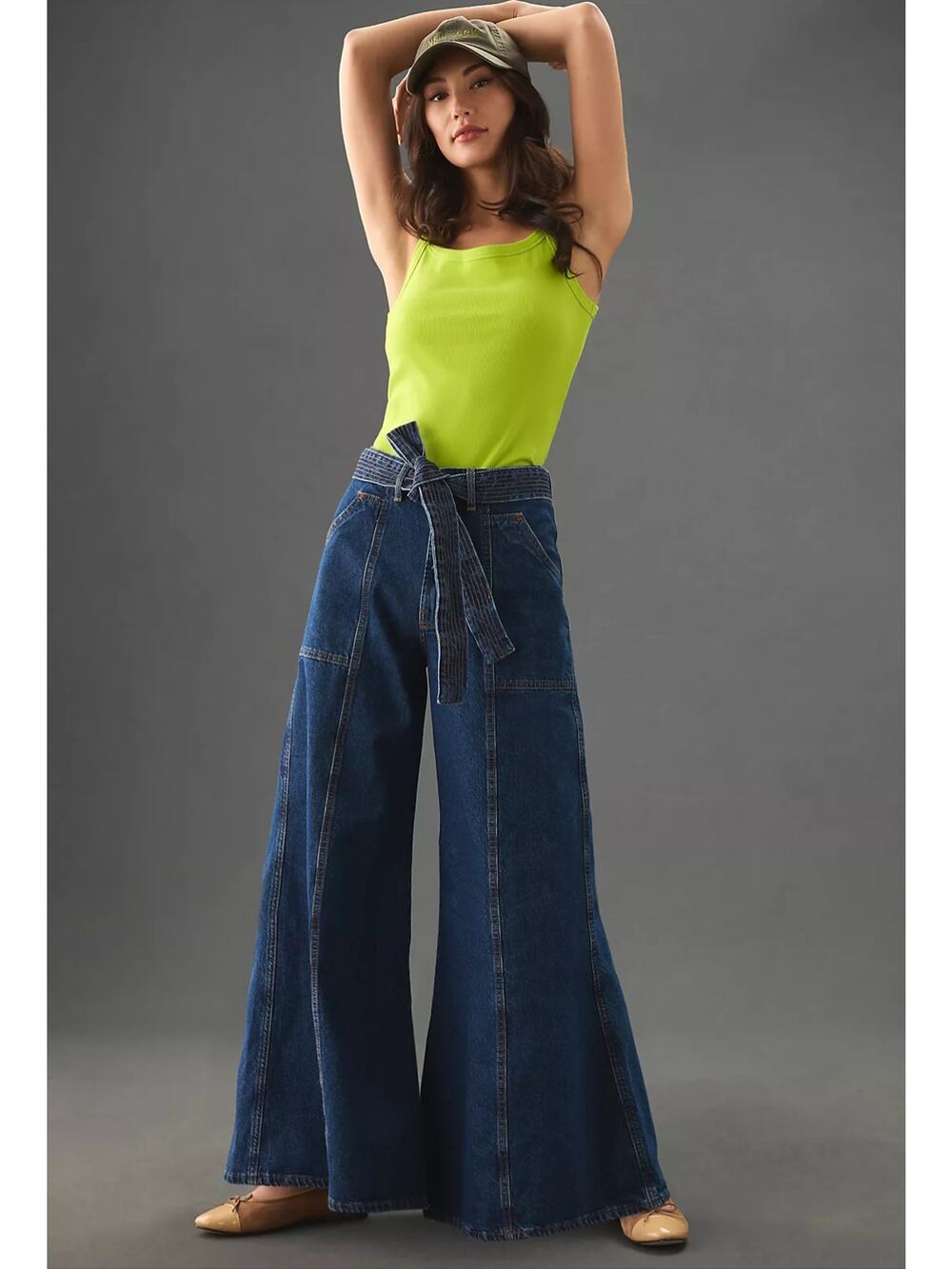 New Anthropologie Farm Rio Wide-Leg Palazzo Jeans $185 SIZE 23 0/1